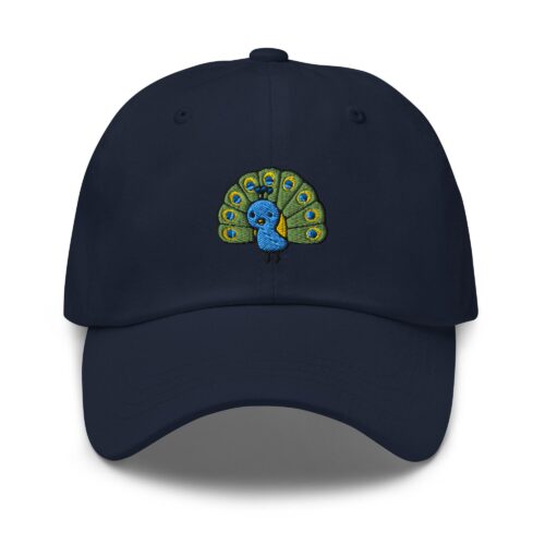 Cute Peacock Embroidered Dad Cap - Trendy Fit Comfortable Hat image 1