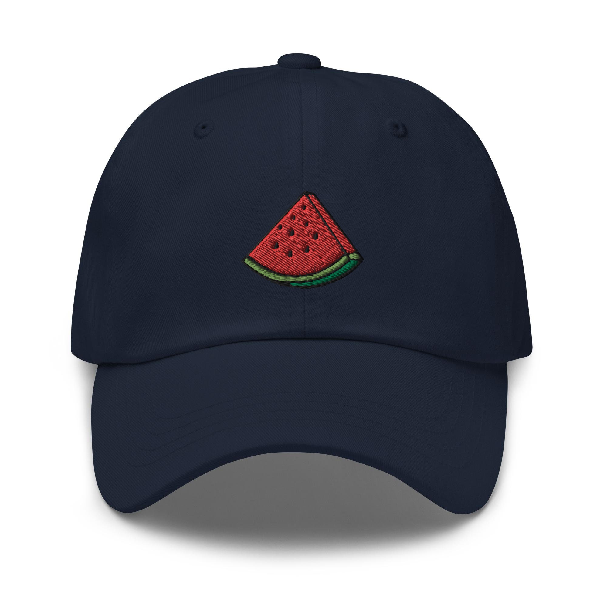 Watermelon Slice Embroidered Dad Cap - Trendy Fit Comfortable Baseball Hat Gift image 2