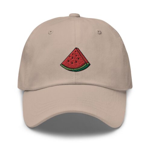 Watermelon Slice Embroidered Dad Cap - Trendy Fit Comfortable Baseball Hat Gift image 0