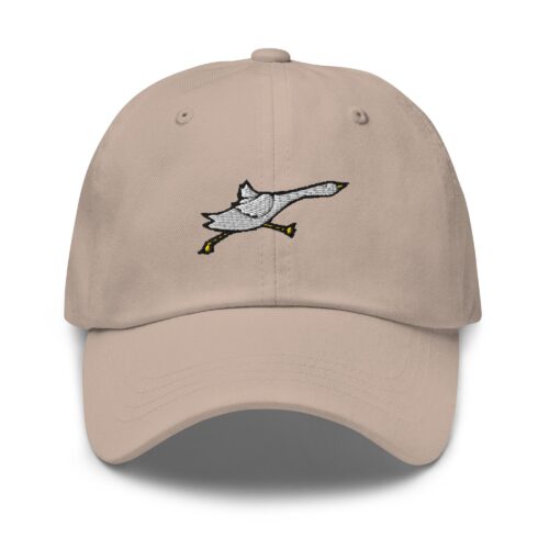 Running Emden Goose Embroidered Dad Cap - Trendy Fit Comfortable Baseball Hat Gift image 0