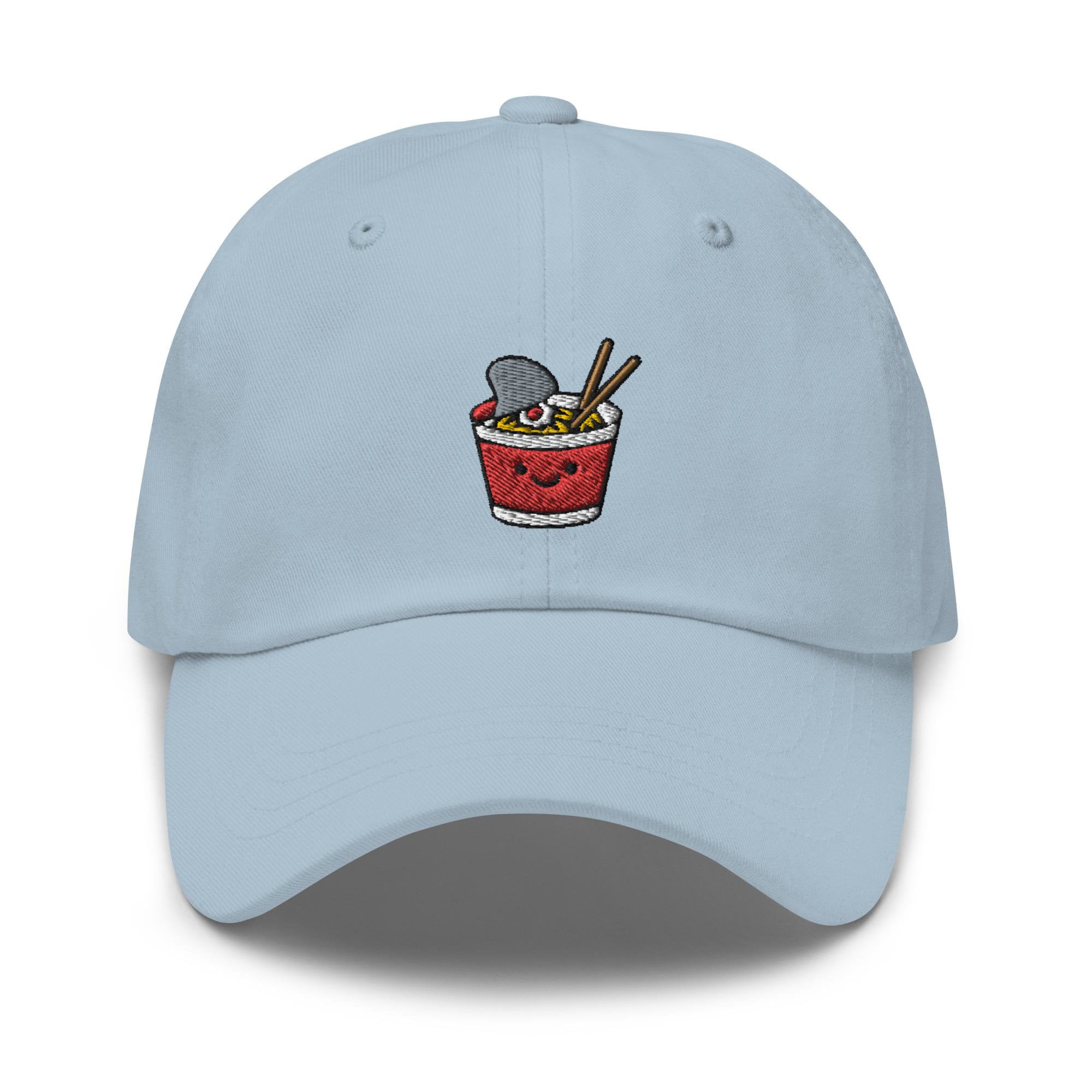Kawaii Noodle Cup Embroidered Dad Cap - Trendy Unstructured Design Comfortable Baseball Hat Gift image 2