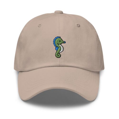 Seahorse Embroidered Dad Cap - Trendy Fit Comfortable Baseball Hat Gift image 0