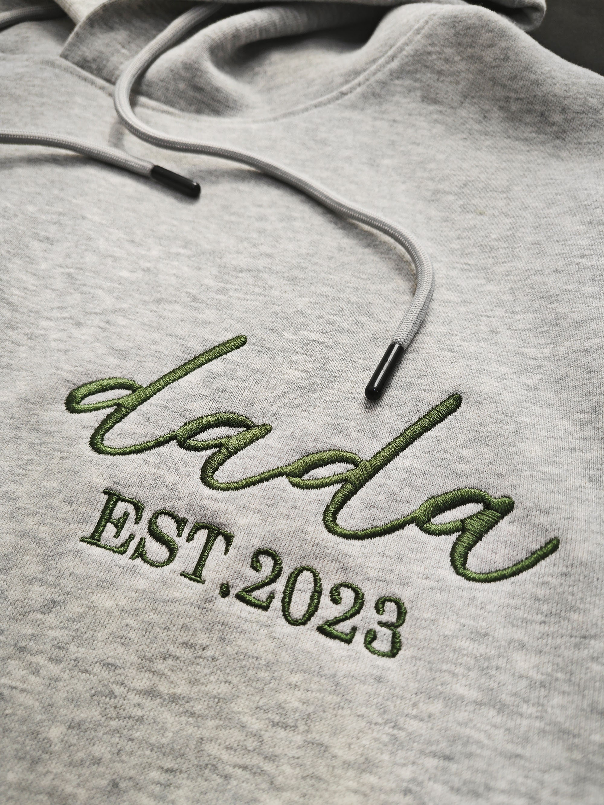 Personalized PAPA Hoodie with Name - Embroidered Dad Est. Year Sweatshirt Dad Announcement Cool Dad Sweatshirt Gift for Best Dad image 4