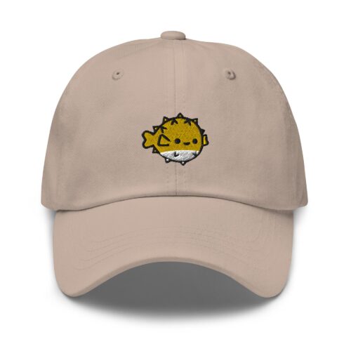 Puffer Fish Embroidered Dad Cap - Trendy Fit Comfortable Baseball Hat Gift image 0