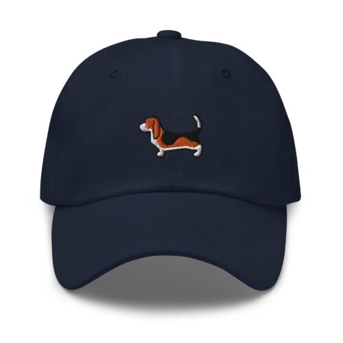 Basset Hound Embroidered Dad Cap - Trendy Comfortable Baseball Hat Gift image 0