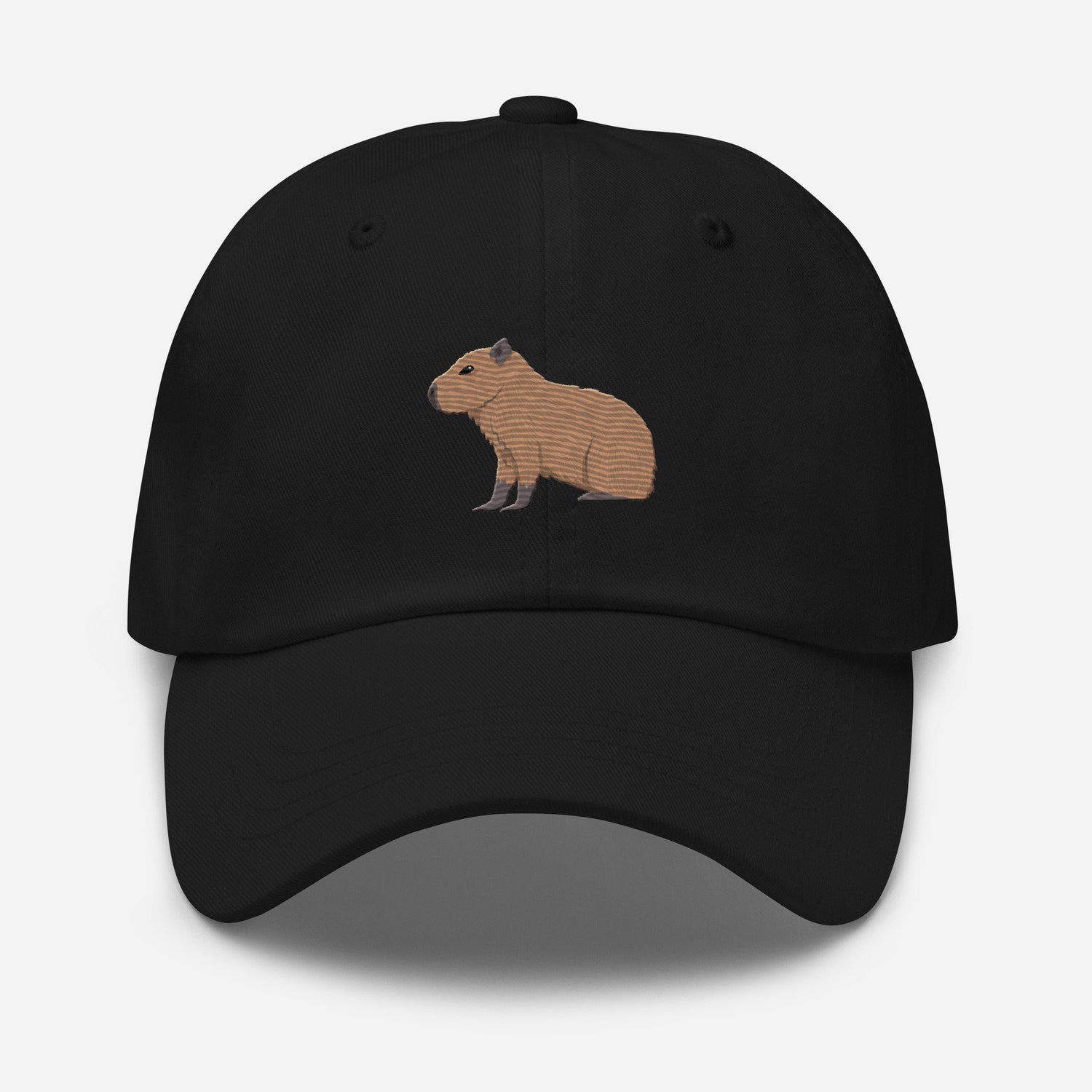 Capybara Embroidered Hat - Adjustable Unisex Soft Baseball Cap - Cute Dad Hat Gift image 2