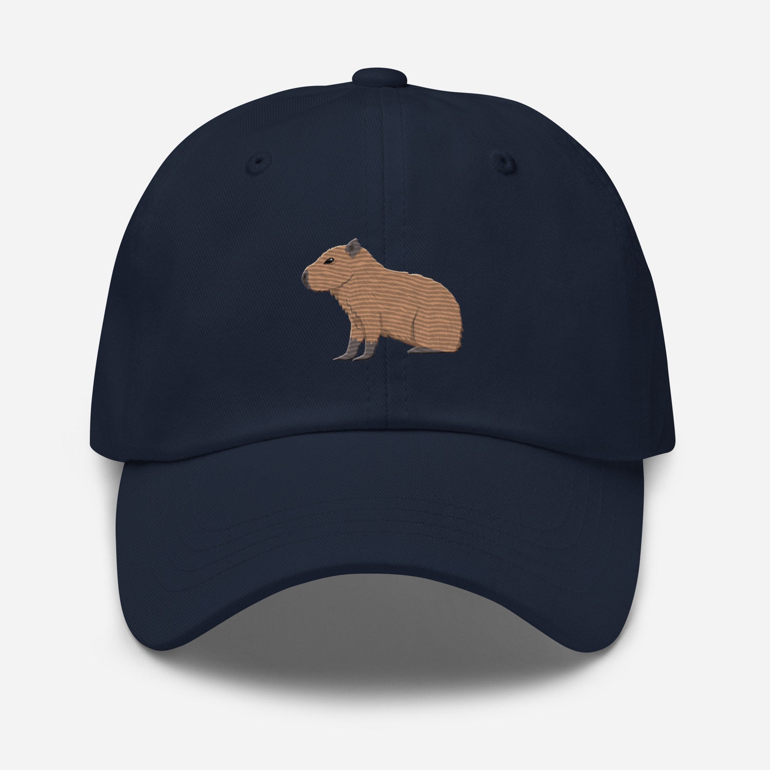 Capybara Embroidered Hat - Adjustable Unisex Soft Baseball Cap - Cute Dad Hat Gift image 3