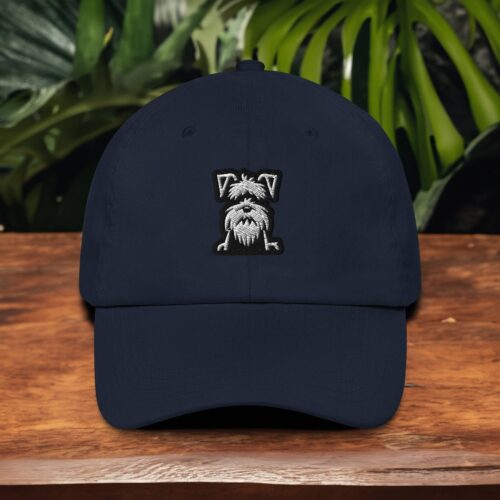 Schnauzer Embroidered Dad Hat - Adjustable Dog Baseball Cap Gift for Puppy Moms & Dads image 0