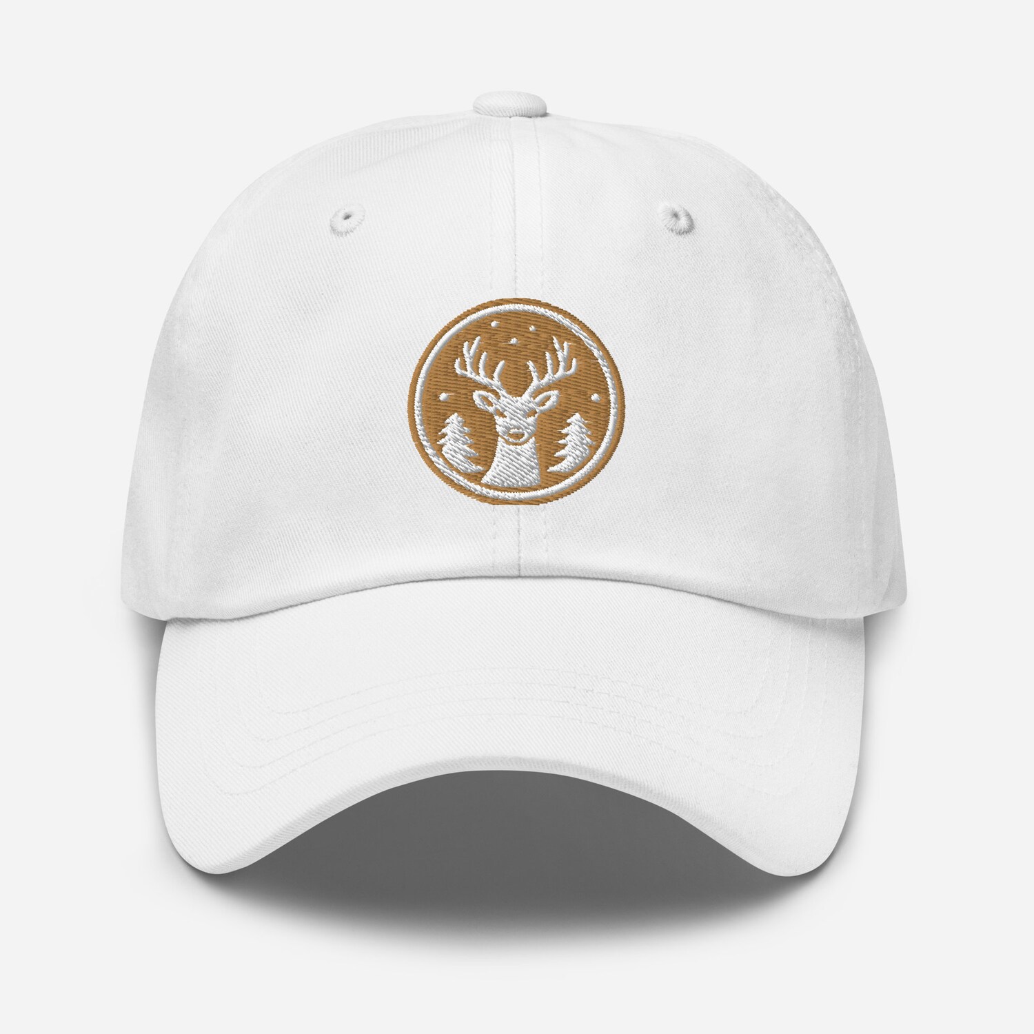 Reindeer Embroidered Dad Hat - Winter Wonderland Christmas Baseball Cap image 8