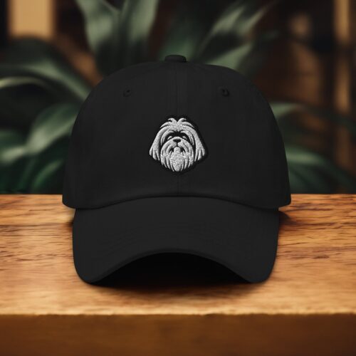 Shih Tzu Dad Hat - Embroidered Adjustable Baseball Cap with Dog Emblem Gift for Pet Lovers image 0