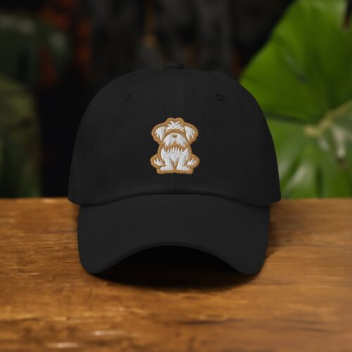 Shih-Poo Dad Hat - Embroidered Shih Tzu Poodle Baseball Cap Dog Lover Gift image 0