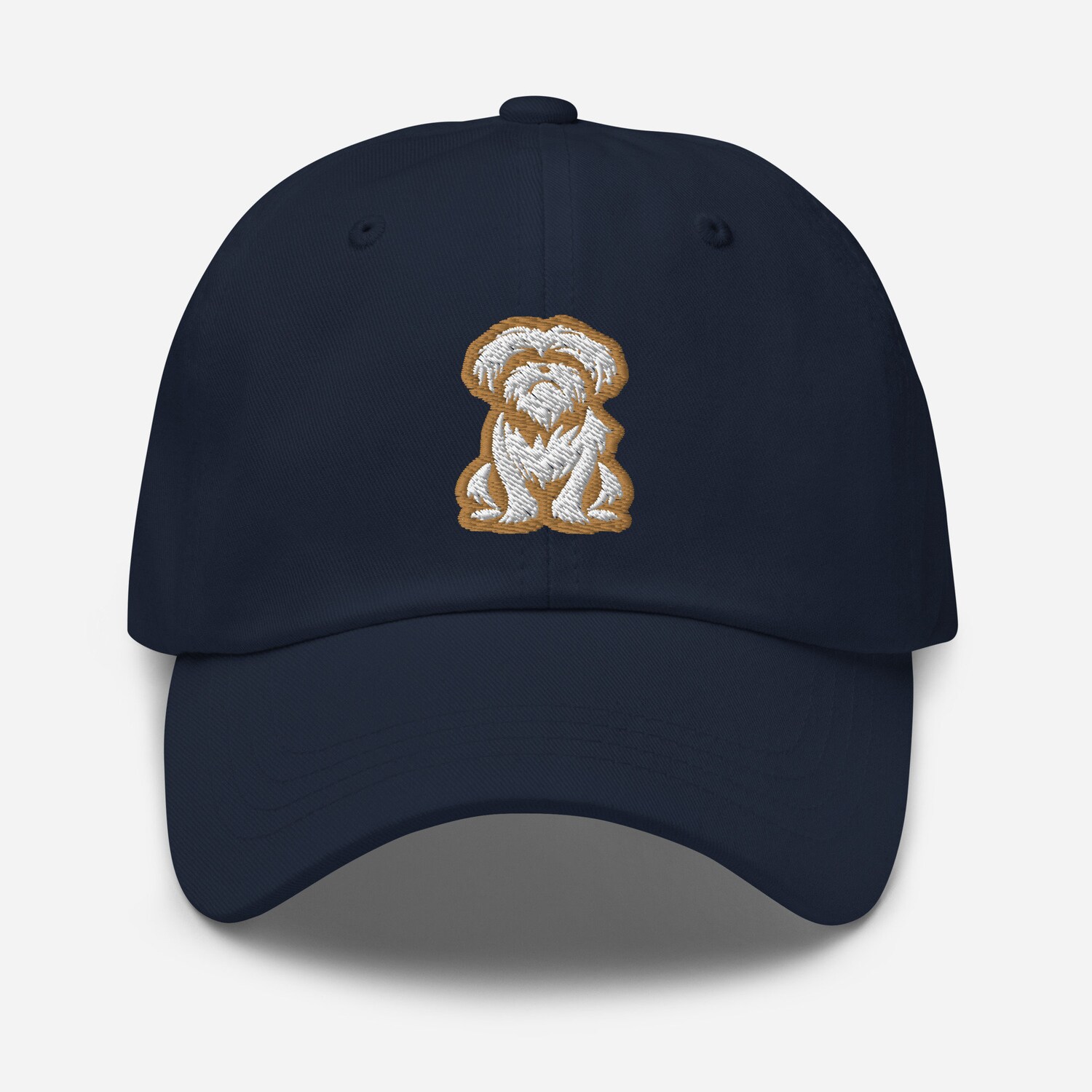 Shih Tzu Embroidered Adjustable Dad Hat - Unique Dog Emblem Baseball Cap Gift for Puppy Lovers image 2