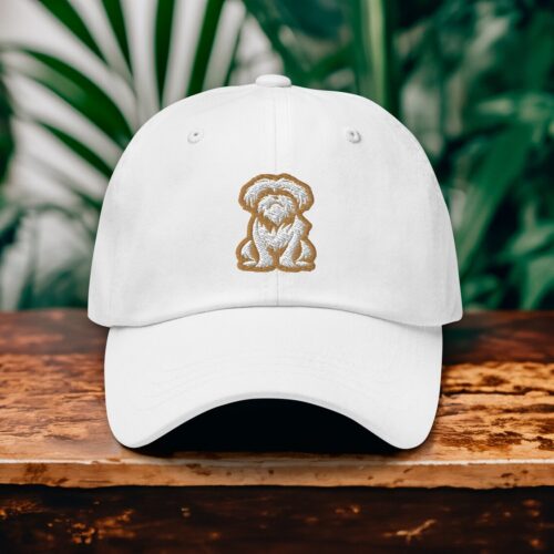 Shih Tzu Embroidered Adjustable Dad Hat - Unique Dog Emblem Baseball Cap Gift for Puppy Lovers image 0