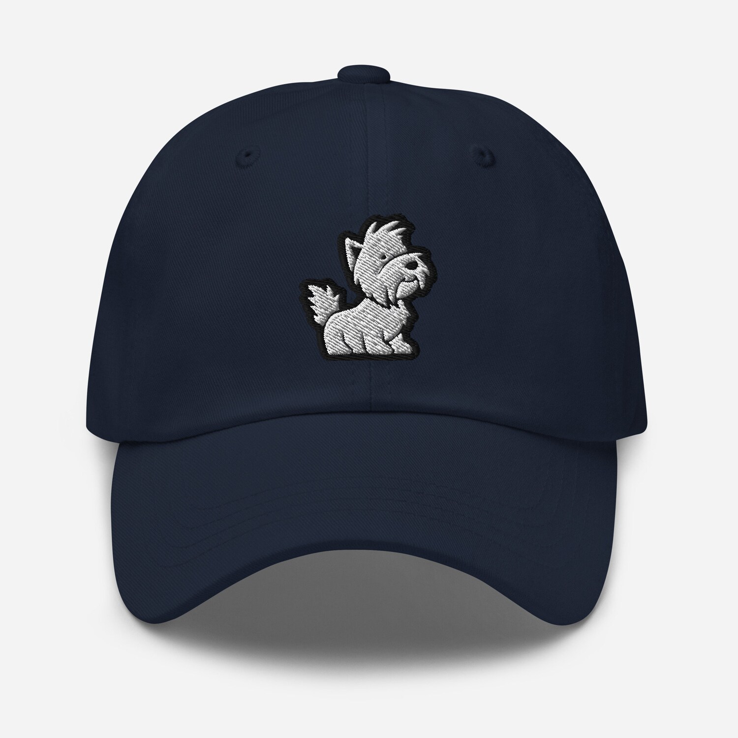 West Highland White Terrier Embroidered Dad Hat - Unique Gift for Dog Lovers image 1