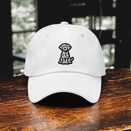 Dalmatian Embroidered Dog Dad Hat - Adjustable Baseball Cap Puppy Lovers Gift image 0