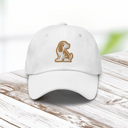 Basset Hound Dad Hat - Adjustable Baseball Cap with Embroidered Dog - Ideal Gift for Dog Lovers image 0