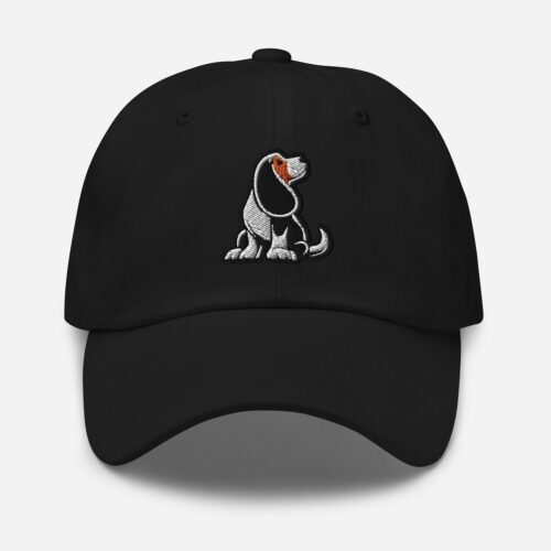 Basset Hound Embroidered Dog Dad Hat - Adjustable Baseball Cap - Unique Gift for Dog Lovers image 1