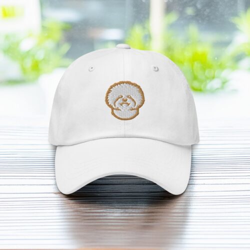 Bichon Frisé Embroidered Dad Hat - Adjustable Dog Baseball Cap - Puppy Lover Gift for Moms & Dads image 0