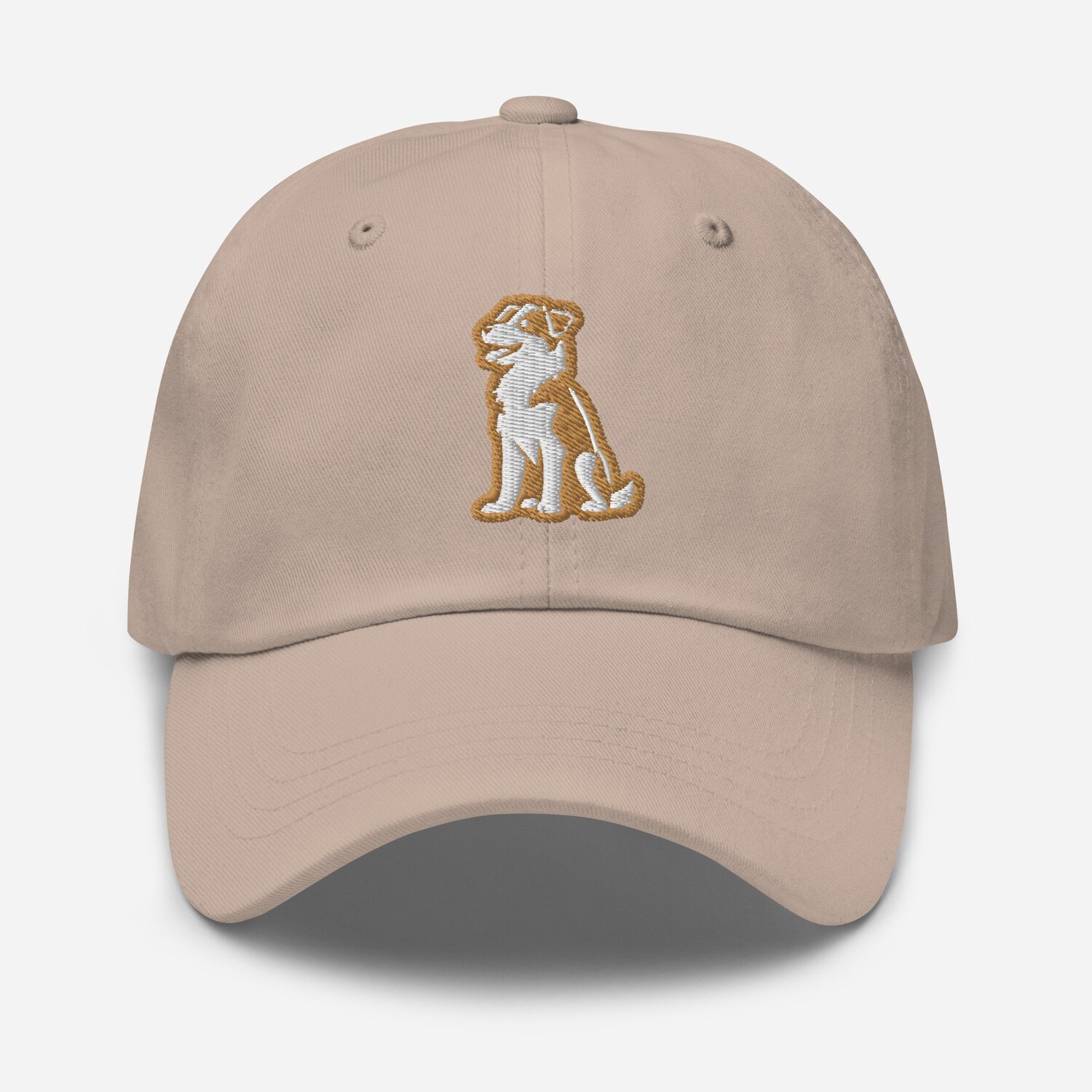 Brittany Spaniel Dad Hat - Gold & White Embroidered Adjustable Baseball Cap for Dog Lovers image 7