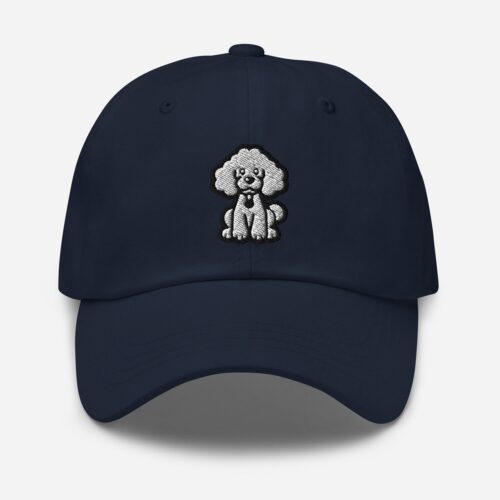 Poodle Embroidered Dad Hat - Adjustable Baseball Cap for Dog Lovers - Unique Gift Idea image 1