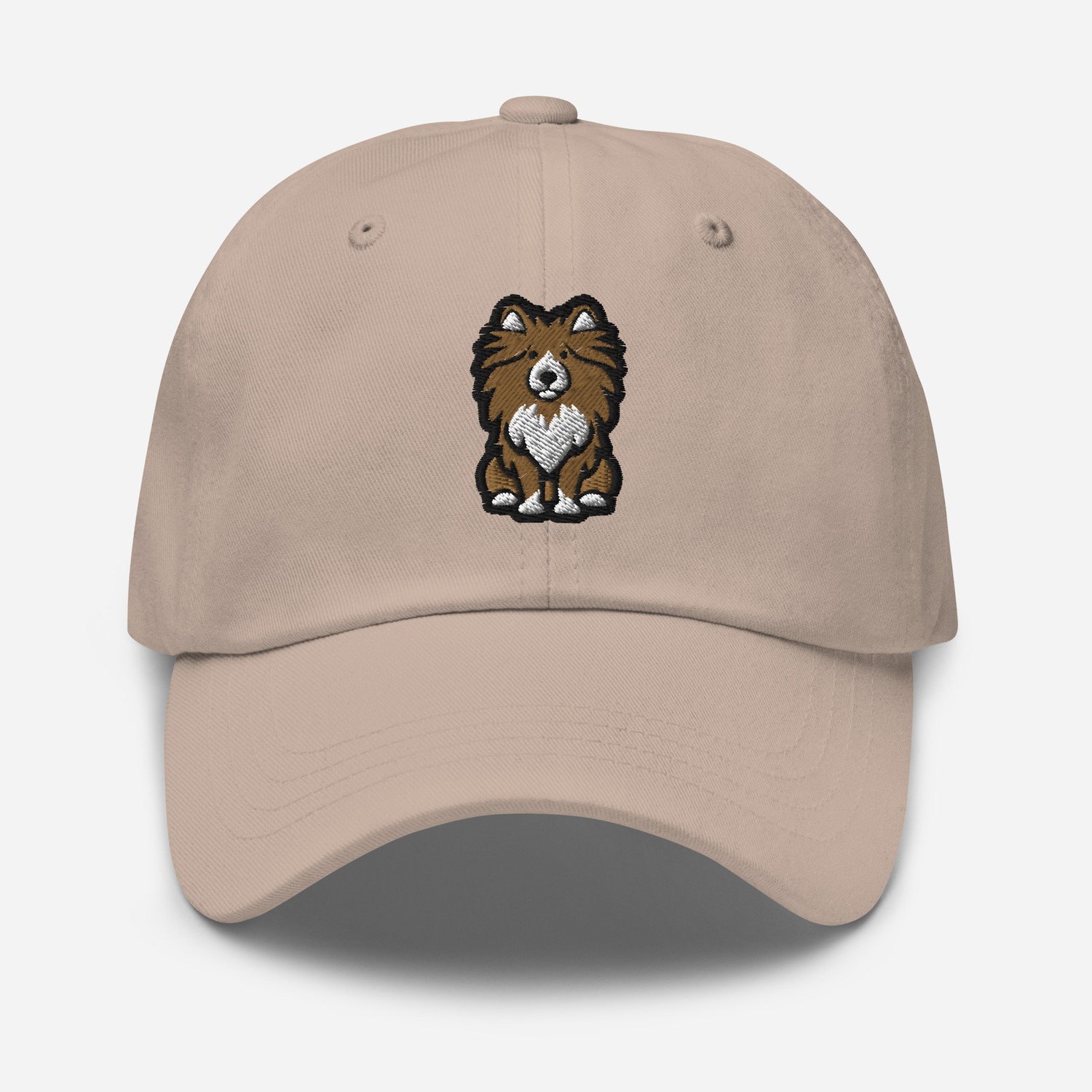 Shetland Sheepdog Dad Hat - Embroidered Adjustable Baseball Cap - Gift for Dog Lovers image 6