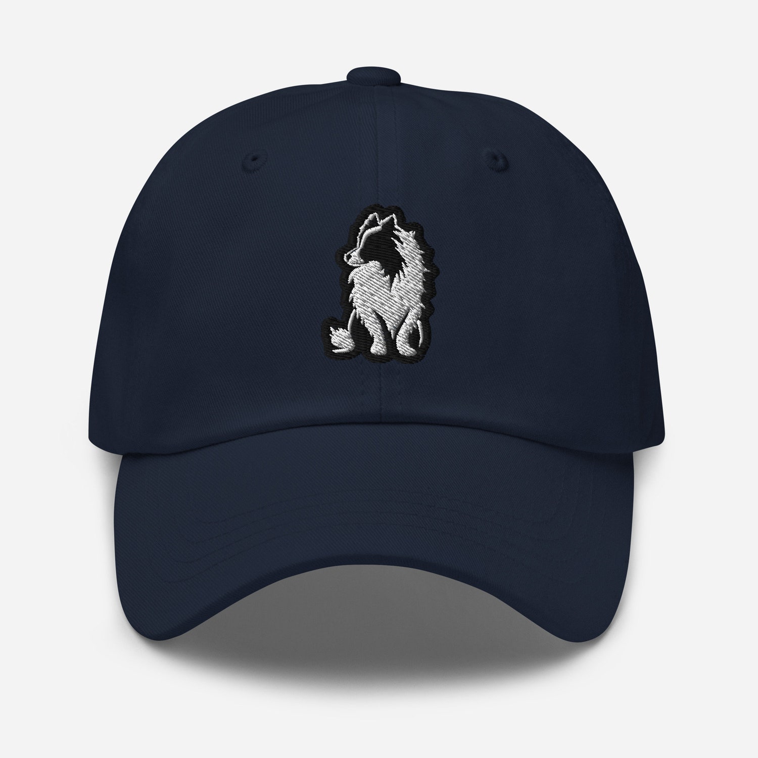 Shetland Sheepdog Dad Hat - Embroidered Adjustable Baseball Cap Gift for Dog Lovers image 2