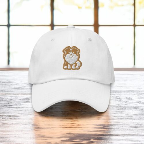 Shetland Sheepdog Dad Hat - Embroidered Dog Adjustable Baseball Cap Gift for Dog Lovers image 0