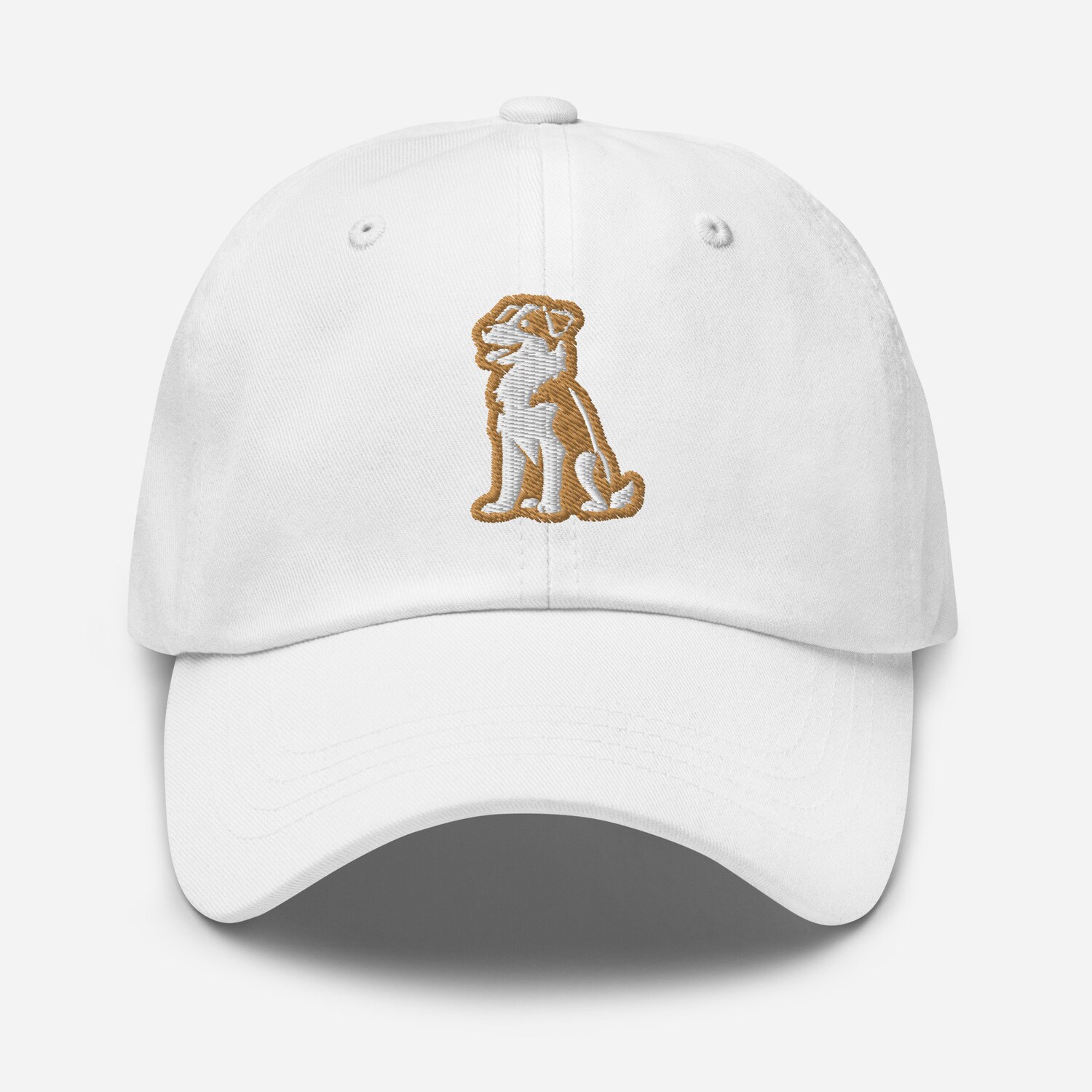 Brittany Spaniel Dad Hat - Gold & White Embroidered Adjustable Baseball Cap for Dog Lovers image 9