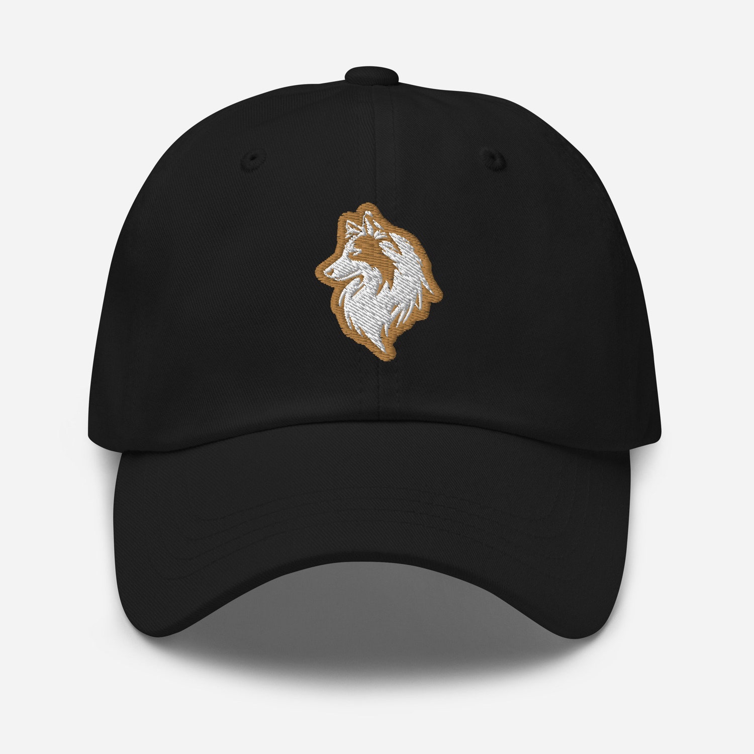 Shetland Sheepdog Dad Hat - Embroidered Adjustable Baseball Cap - Gift for Dog Lovers image 1