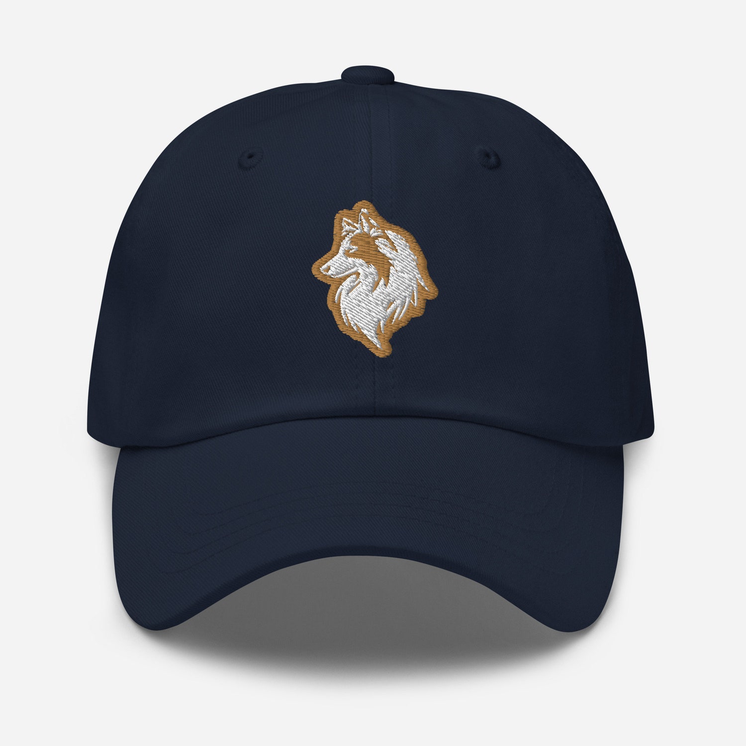 Shetland Sheepdog Dad Hat - Embroidered Adjustable Baseball Cap - Gift for Dog Lovers image 2