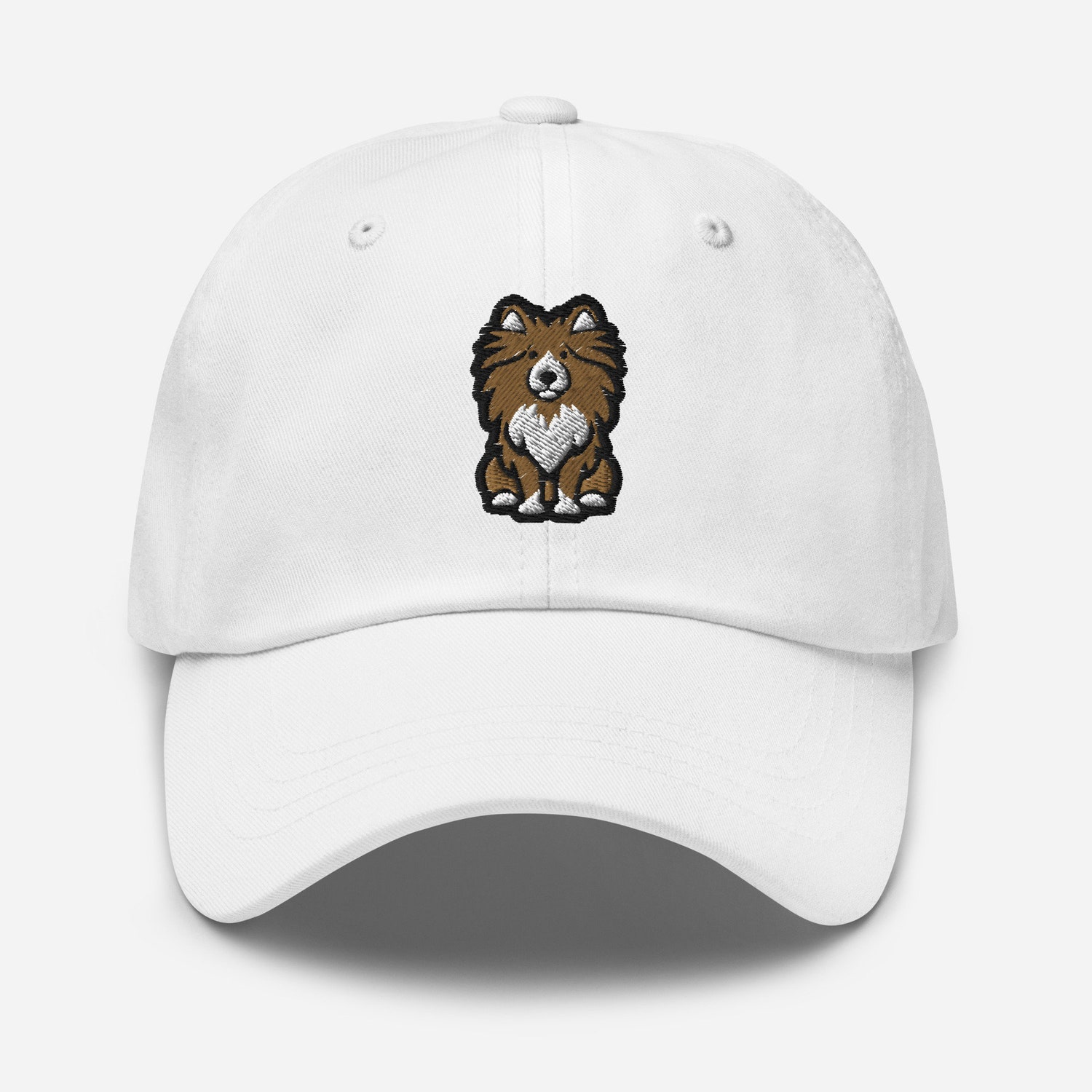 Shetland Sheepdog Dad Hat - Embroidered Adjustable Baseball Cap - Gift for Dog Lovers image 9