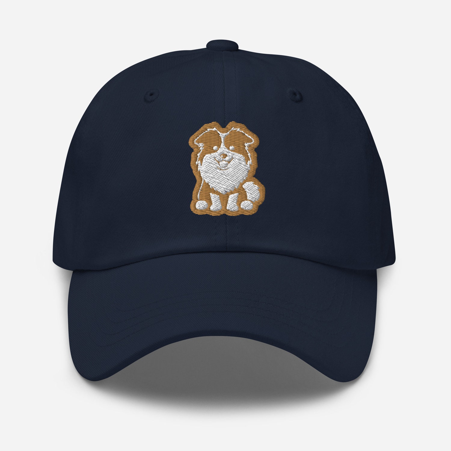 Shetland Sheepdog Dad Hat - Embroidered Dog Adjustable Baseball Cap Gift for Dog Lovers image 3