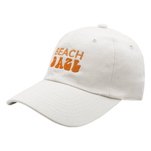 Beige Beach Daze Dad Hat - Casual Summer Headwear - Unisex Trendy Cap image 0