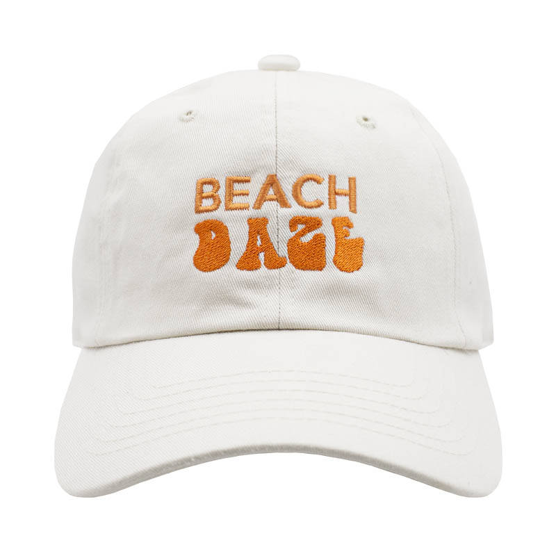 Beige Beach Daze Dad Hat - Casual Summer Headwear - Unisex Trendy Cap image 1