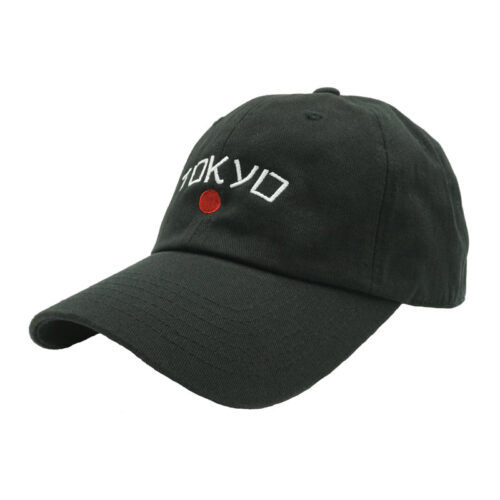 Tokyo Black Dad Hat - Stylish Unisex Adjustable Baseball Cap image 0