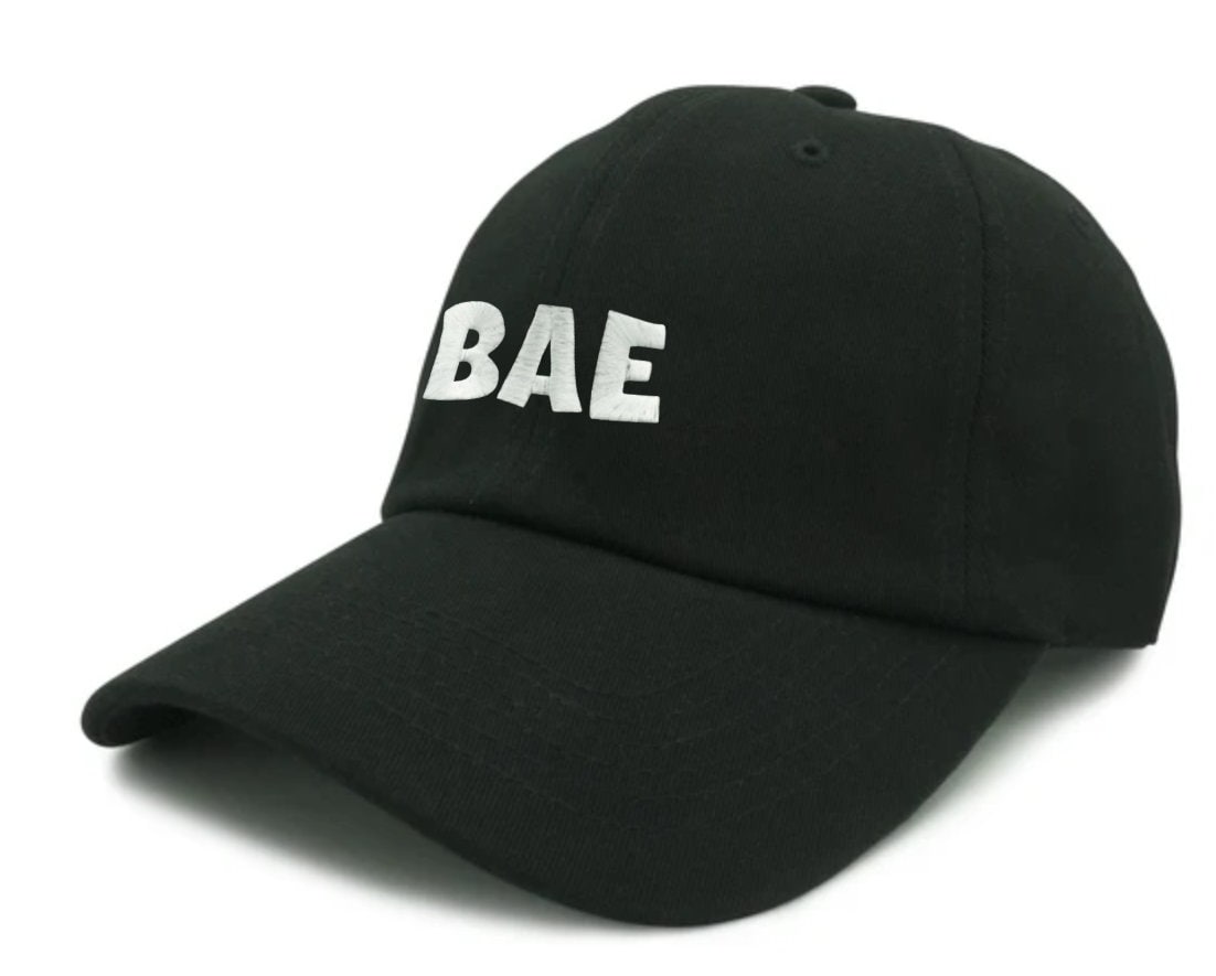 BAE Dad Hat Black - Trendy Adjustable Embroidered Cap for Men and Women image 1