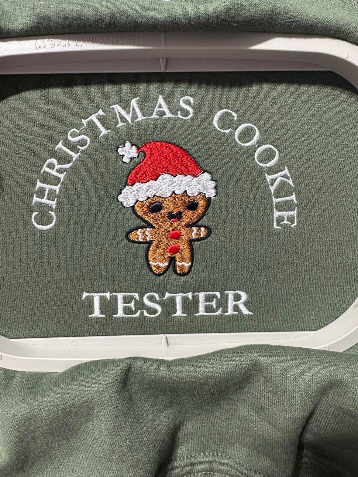 Christmas Cookie Baker Gingerbread Embroidered Crewneck Sweatshirt Holiday Gift image 1