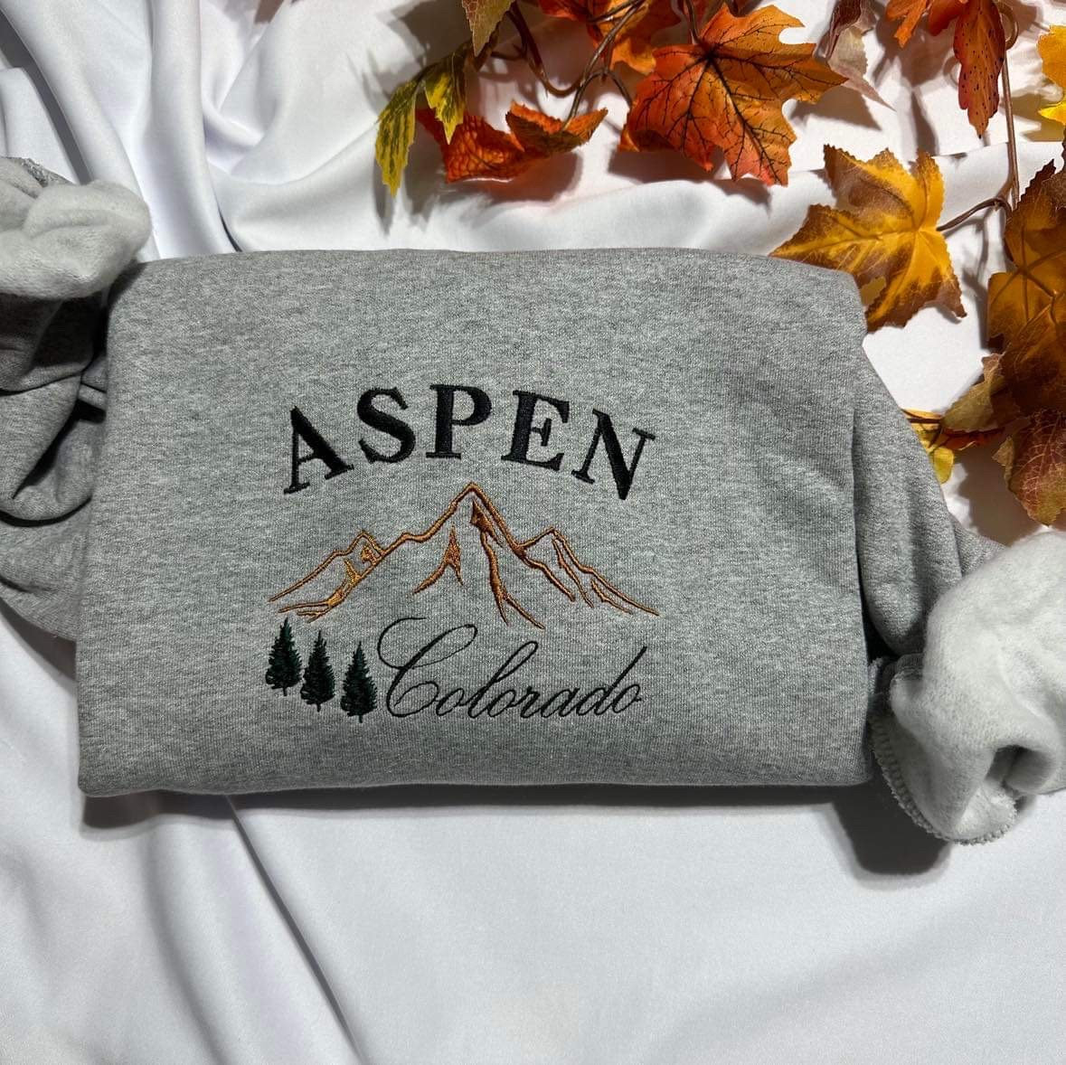 Aspen Colorado Embroidered Sweatshirt - Unique Holiday Gift image 5