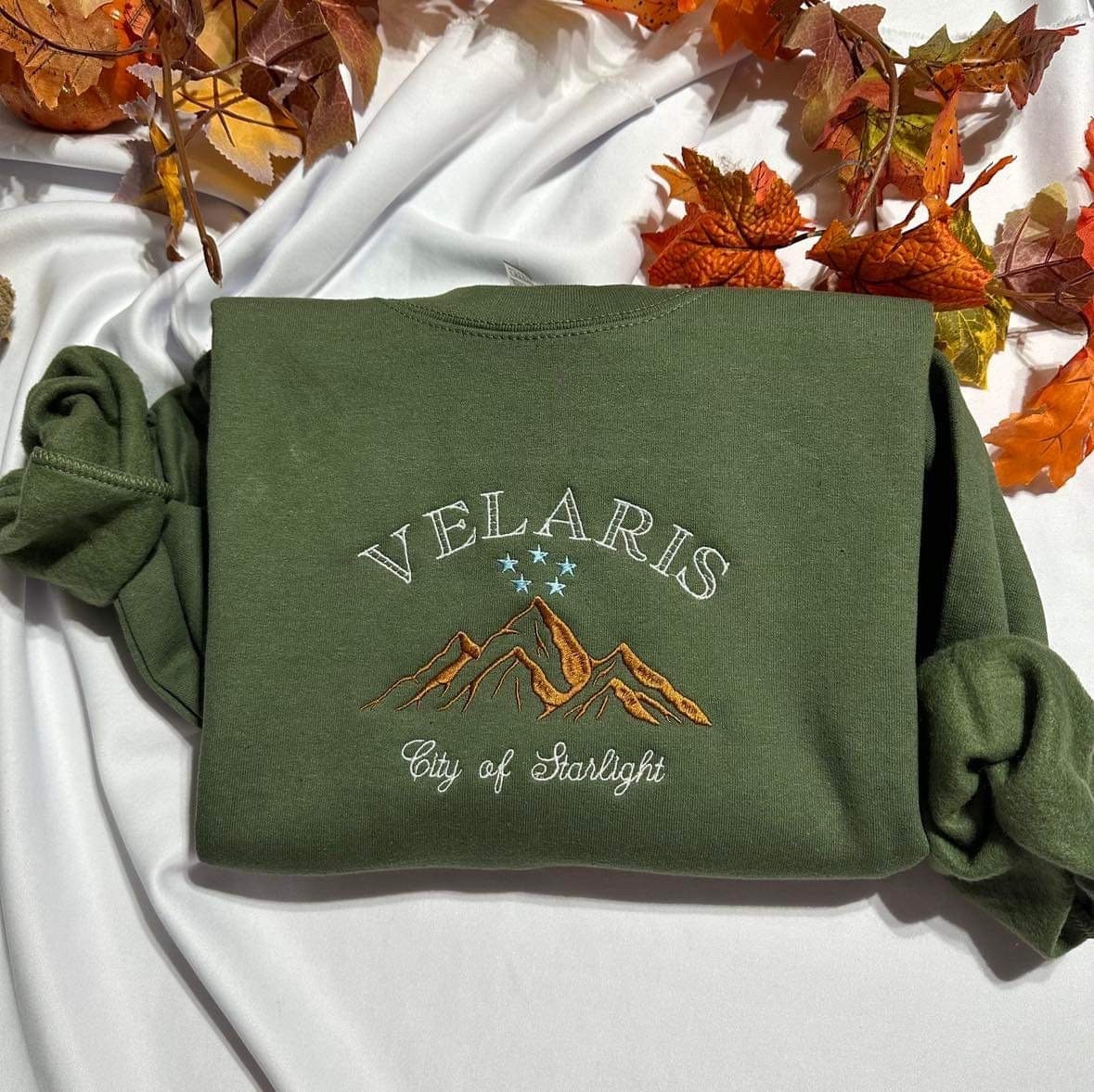 Velaris Embroidered Sweatshirt - City of Starlight Crewneck image 4