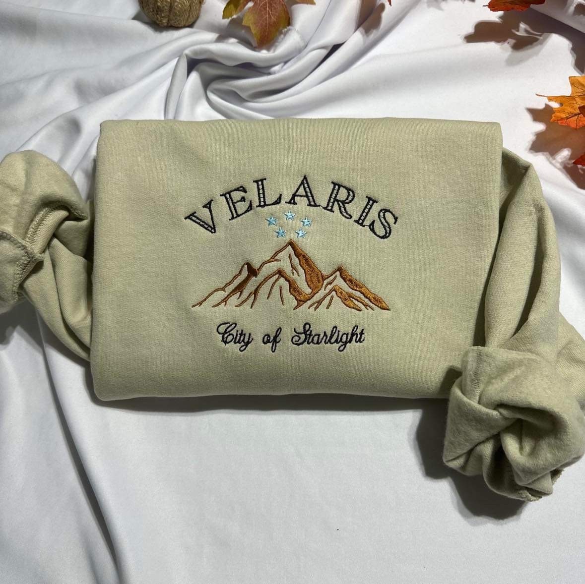 Velaris Embroidered Sweatshirt - City of Starlight Crewneck image 1