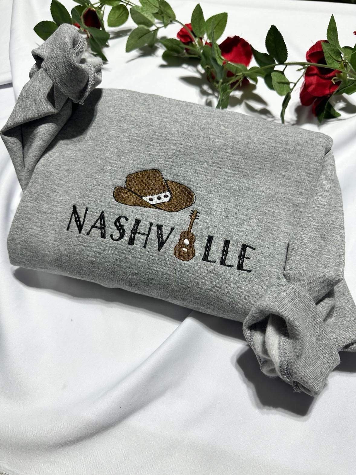 Nashville Tennessee Unisex Embroidered Sweatshirt - Perfect Gift for Him or Her image 1