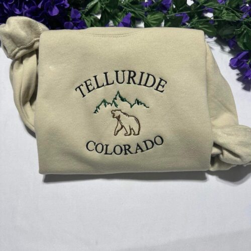 Telluride Colorado Embroidered Sweatshirt - Unisex Crewneck Gift for Colorado Lovers image 0