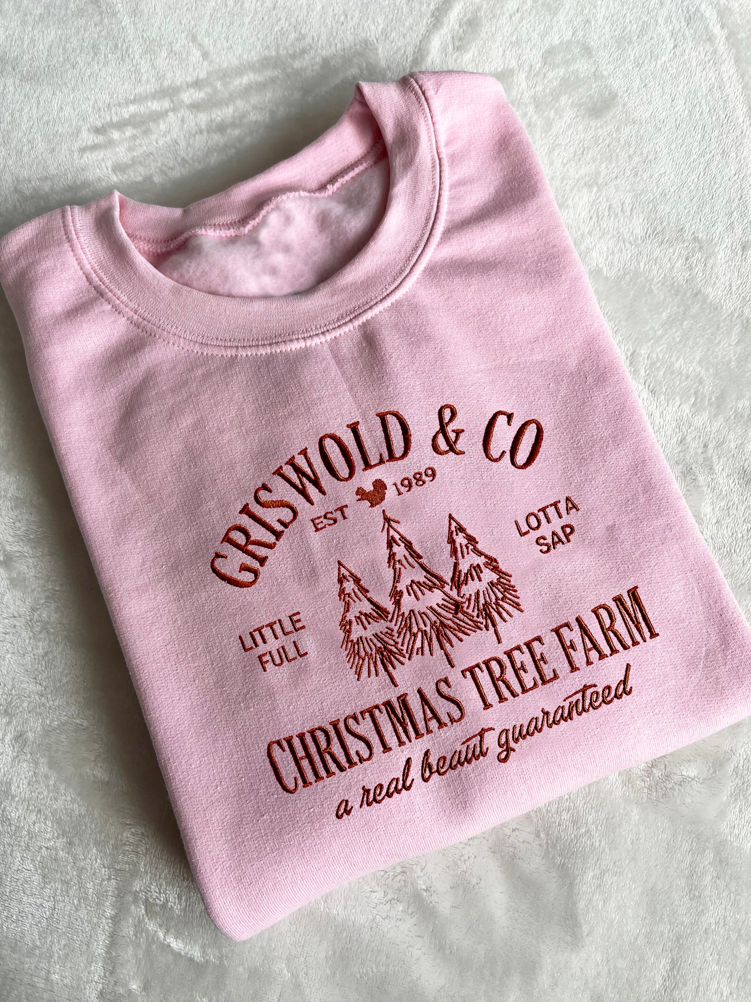 Griswold's Christmas Tree Farm Embroidered Sweatshirt Women’s Cute Holiday Christmas Shirt Gift image 3