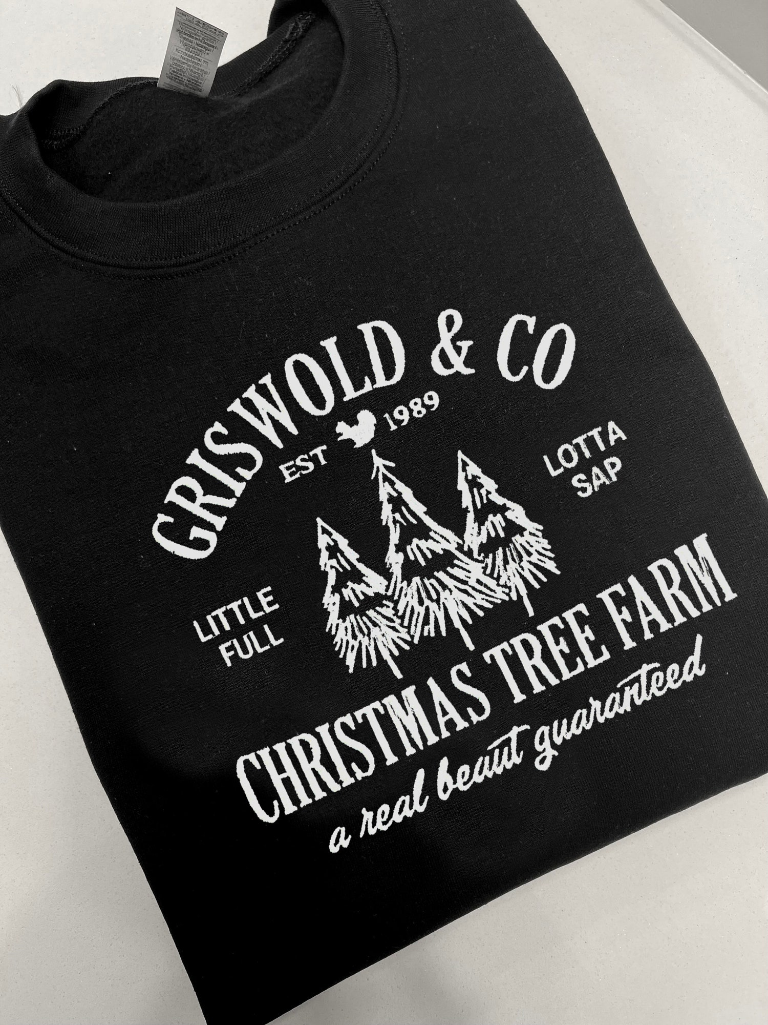 Griswold's Christmas Tree Farm Embroidered Sweatshirt Women’s Cute Holiday Christmas Shirt Gift image 2