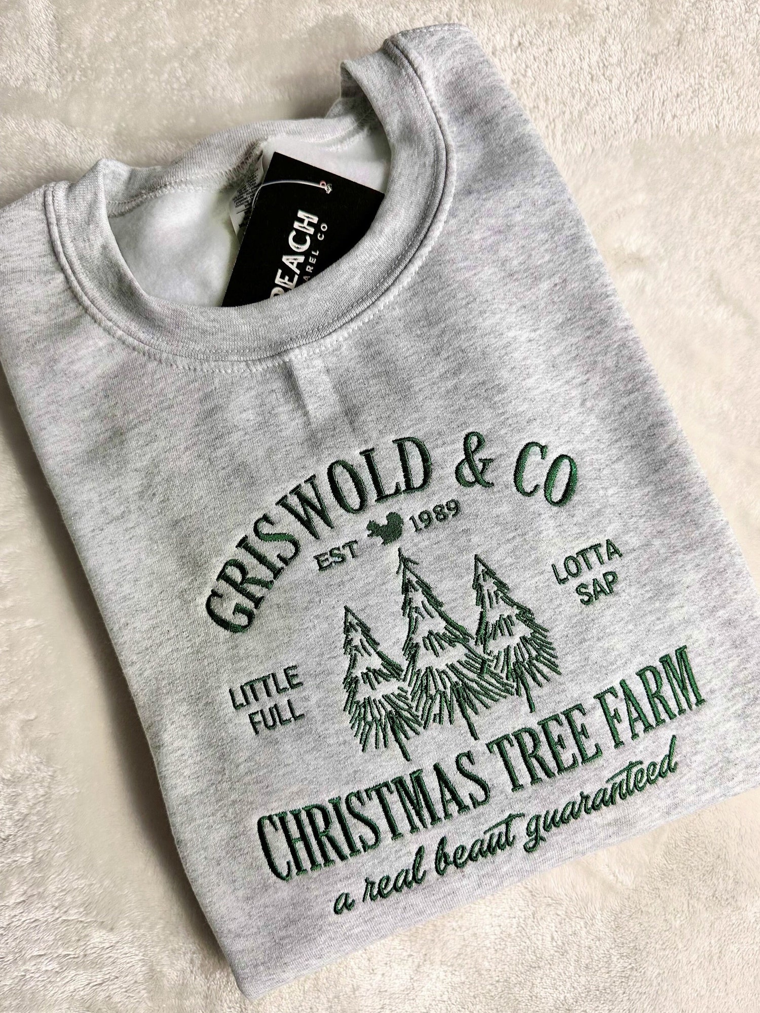Griswold's Christmas Tree Farm Embroidered Sweatshirt Women’s Cute Holiday Christmas Shirt Gift image 6