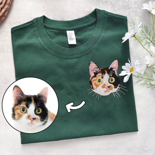 Custom Pet Photo Sweatshirt Personalized Dog Face Hoodie Cat Portrait Sweater Pet Lover Gift image 0