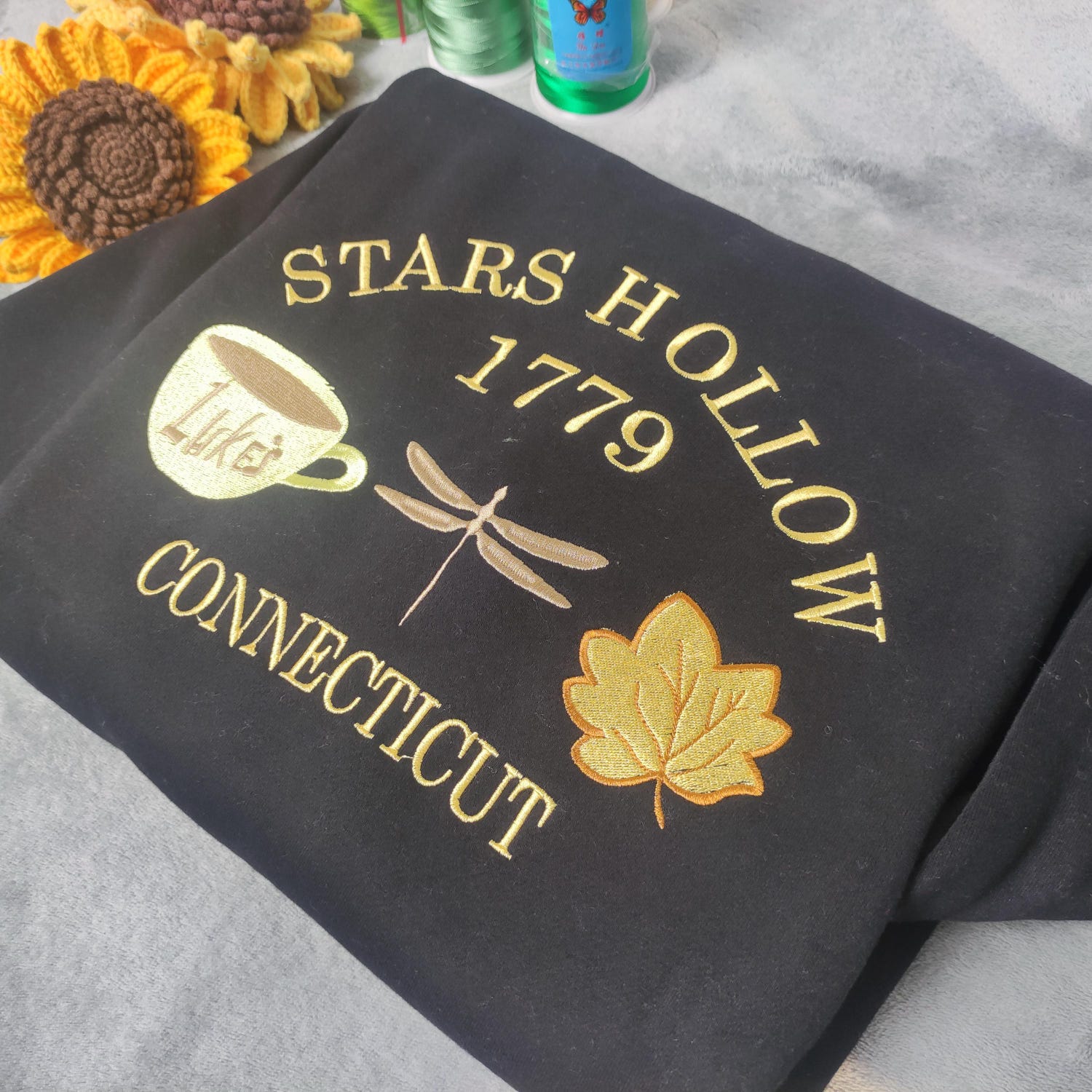 Stars Hollow 1779 Embroidered Sweatshirt Hoodie Connecticut Shirt Reader Gift image 2