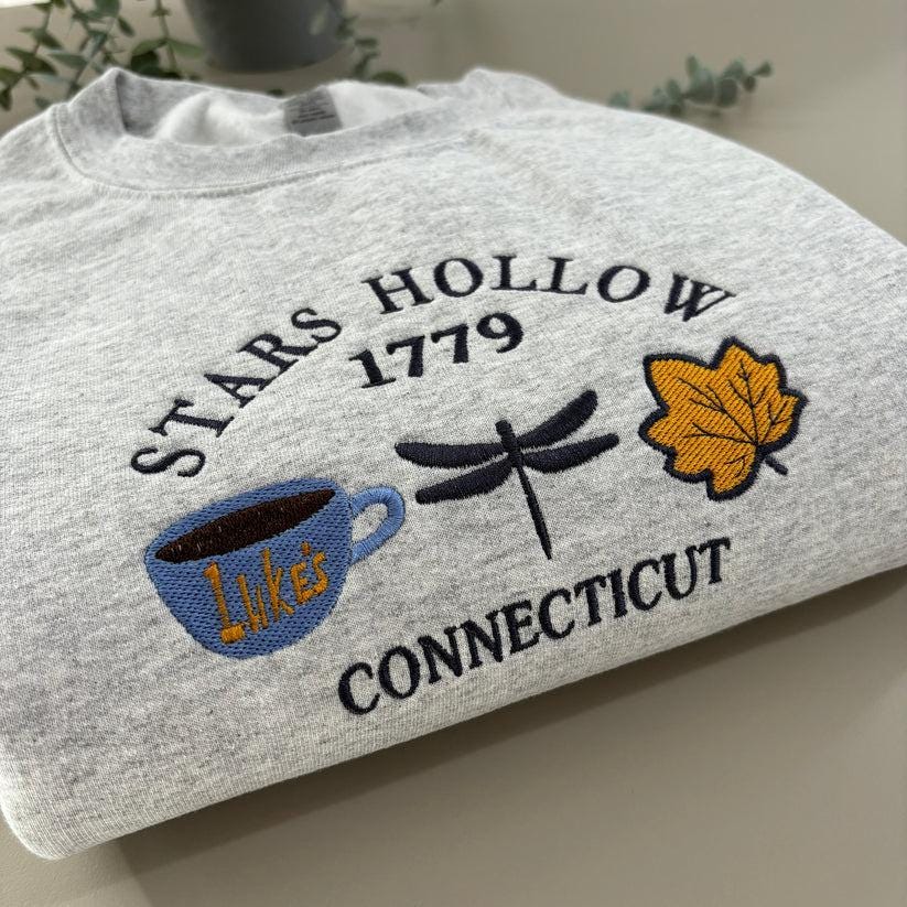 Stars Hollow 1779 Connecticut Embroidered Sweatshirt Fall Autumn Apparel Cozy Seasonal Wear image 3